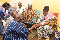 Paramount Chief Naa Imoru Nandon Gomah II praised NPP flagbearer Dr. Mahamudu Bawumia