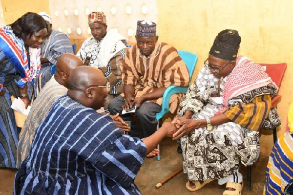 Paramount Chief Naa Imoru Nandon Gomah II praised NPP flagbearer Dr. Mahamudu Bawumia