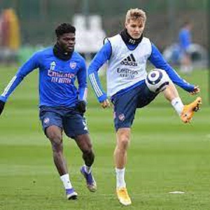 Thomas Partey (left) and Martin Odegaard