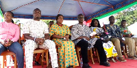 Prof. Frimpong Boateng with other ministers at the launch