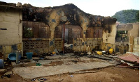 A ravaging fire has razed down a six bedroom house of a teacher