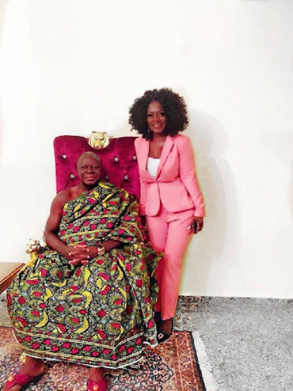 Otumfuo Osei Tutu II and GUBA Enterprise’s President and CEO, Dentaa Amoateng MBE