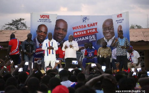 Nana Addo Dankwa Akufo-Addo, NPP Flag bearer on a campaign tour