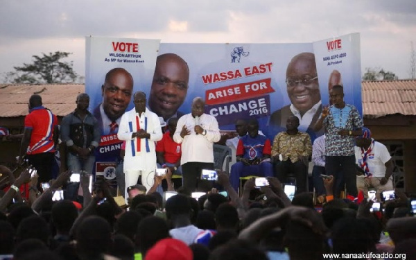 Nana Addo Dankwa Akufo-Addo, NPP Flag bearer on a campaign tour