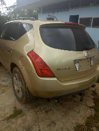 The smuggled vehicle in police custody