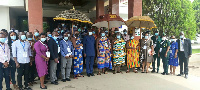 Participants pose for a photo after the workshop