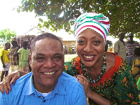 Ivor Greenstreet and Samia Yaba Nkrumah