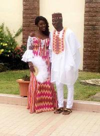 Stonebwoy with his wife Louisa