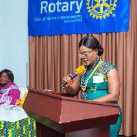 President of Rotary club of Accra Cantoment, Judith Wilhemina Kormle