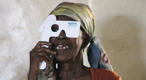 About 0.74 percent of Ghanaians are blind