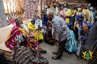 President Akufo-Addo with Naa Bohogu Mahami Abdulai Sheriga