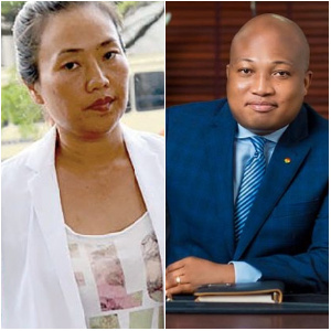 Aisha Huang (left), Samuel Okudzeto Ablakwa (right)