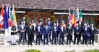 Leaders of G7 2022 summit in group photo