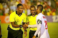 Referee Daniel Laryea