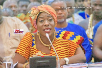 The Minister of Tourism, Catherine Afeku