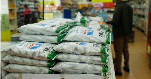 Milk products at a supermarket