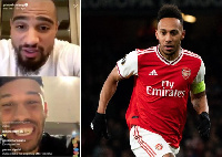 Pierre-Emerick Aubameyang and Kevin-Prince Boateng