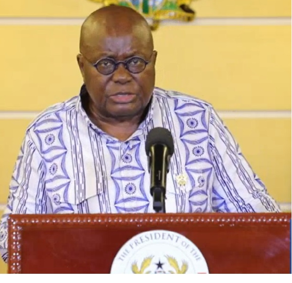 President Nana Addo Dankwa Akufo-Addo delivering his 14th address to the nation