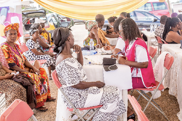 Some beneficiaries being examined