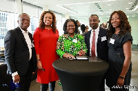 Thomas Baafi (extreme left), Cynthia Quarcoo (middle), David Asare Asiamah (right)