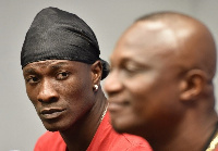 Asamoah Gyan and Kwesi Appiah