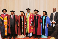 Attendees and awardees of the maiden Central University Special Congregation in a group photo