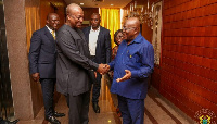 The two, Former President Mahama (l) and President Akufo-Addo (r) in previous times