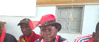 Biakoye NPP executives at a press conference in Ho