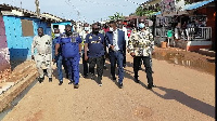 Minister of Works and Housing, Francis Asenso-Boakye and his team