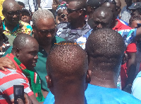 Former President John Dramani Mahama in Talensi Wednesday