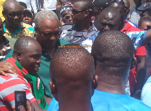 Former President John Dramani Mahama in Talensi Wednesday