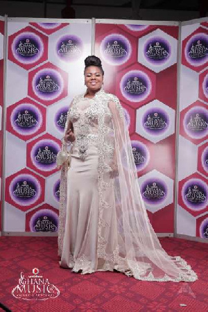 Gifty Osei, Gospel musician on the red carpet at 2016 VGMA's