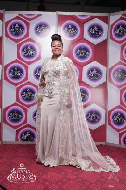 Gifty Osei, Gospel musician on the red carpet at 2016 VGMA's