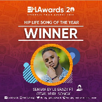 Ghanaian artiste, LB Erazy won a double on the night