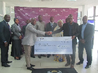 The foundation donated 15,000 cedis to the Graft Foundation