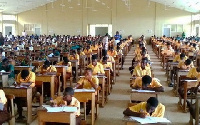 File photo of some BECE students participating in the Basic Education Certificate Examination (BECE)