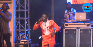 Highlife musician, Kuami Eugene at the MTN Music Festival