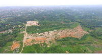 An aeriel view of vast lands at Sekondi-Takoradi