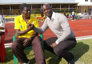 The late Sam Arday and former Ghana international Anthony Baffoe