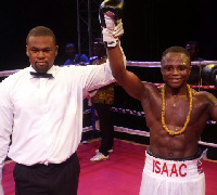 Dogboe (right) is declared champion after stopping his opponent