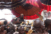 Otumfuo in his palanquin