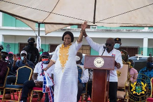 President Akufo-Addo and Dome-Kwabenya NPP Parliamentary Candidate Adwoa Safo