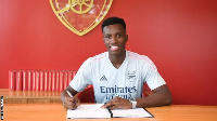 Arsenal striker Eddie Nketiah