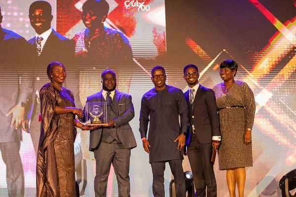 Staff and executives of Newmont Ghanawith the award