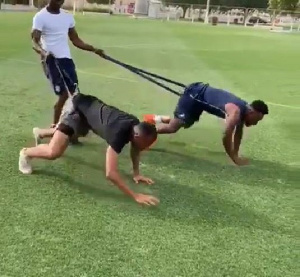 Jordan Ayew training