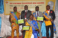 Shell Global Award winners with the Managing Director, Vivo Energy Ghana, Mr. Ebenezer Faulkner