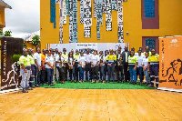 Group photo of AngloGold Ashanti  and the retained graduate trainees