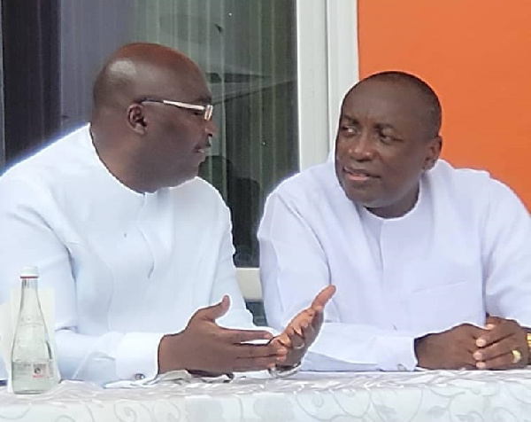 Dr. Mahamudu Bawumia, Vice President and Kwabena Agyei Agyepong