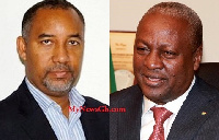 Former CEO of the GNPC, Alex Mould and Former President John Dramani Mahama