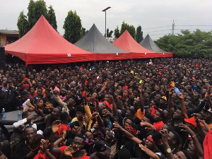 Thousands gathered at St. Martin De Porres School, Dansoma for Ebony's one week commemoration